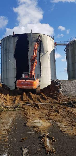 Démolition sur site industriel Bretagne